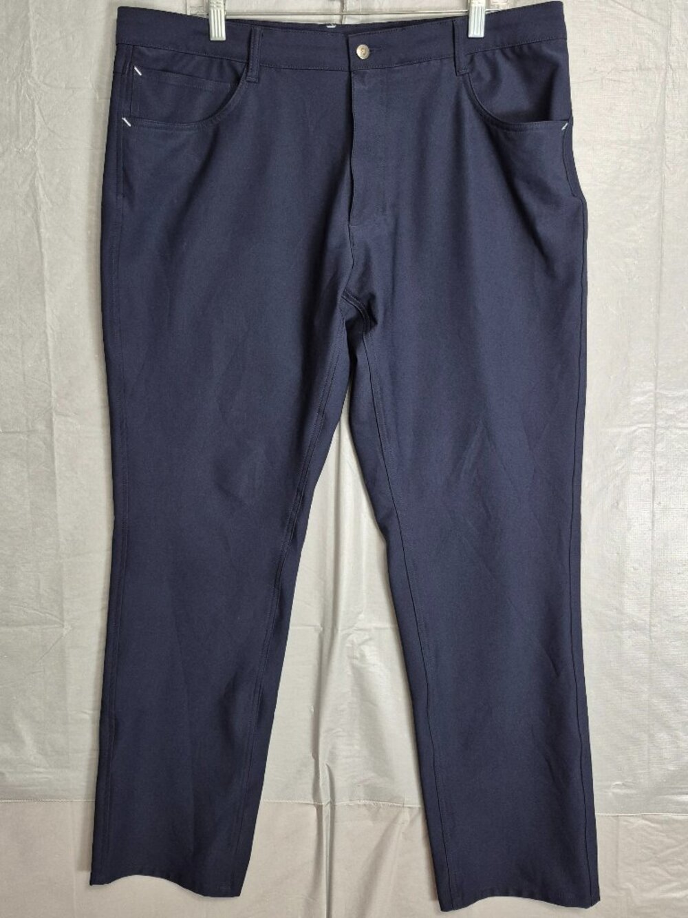 FootJoy Golf Pants Mens 38x32 Navy Stretch Athletic Fit Performance FJ 0679